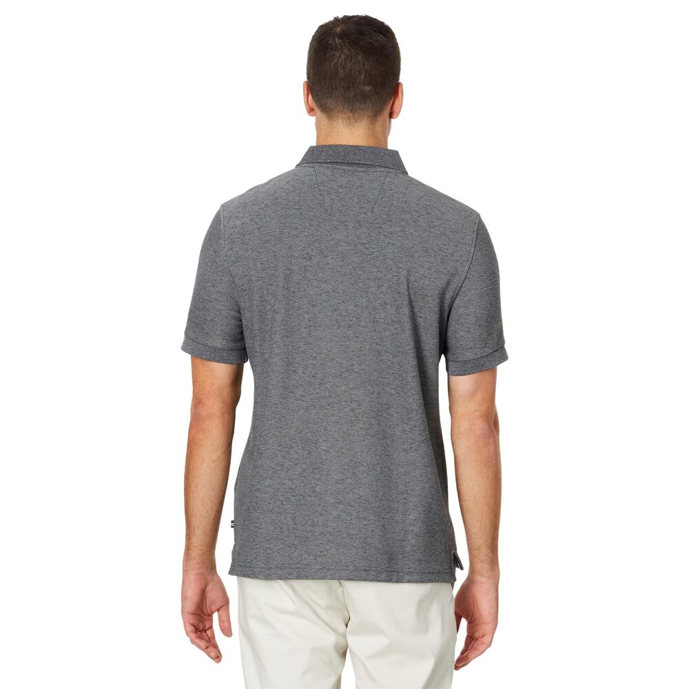Nautica Sustainably Crafted Classic Fit Deck Polo Charcoal Heather SM - Picture 2 of 3